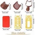 thumbnail image 5 of El molde para rollos de arroz y vegetales, el molde para sushi de gatos y gatitos, el molde para cebollas de animales, la herramienta de cocina de bricolaje, el molde para estampar rollos de arro, 5 of 5