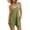 🔥 Green_New, variant on Dianli Jumpsuit Romper Womens Fashion Summer Solid Sleeveless Suspender Short Jumpsuit Adjustable Straps Pocketed Breathable One Piece Casual Beachwear Romper Outfit