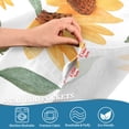 thumbnail image 5 of Yayeee Kitchen Curtains Tier Set of 2 Light Filtering 57"x36" Over Sink Window Panels, Sunflowers and Leaves Pattern, 5 of 7