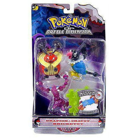 Pokemon Series 9 Drapion, Chatot & Kricketot Figure 3-Pack