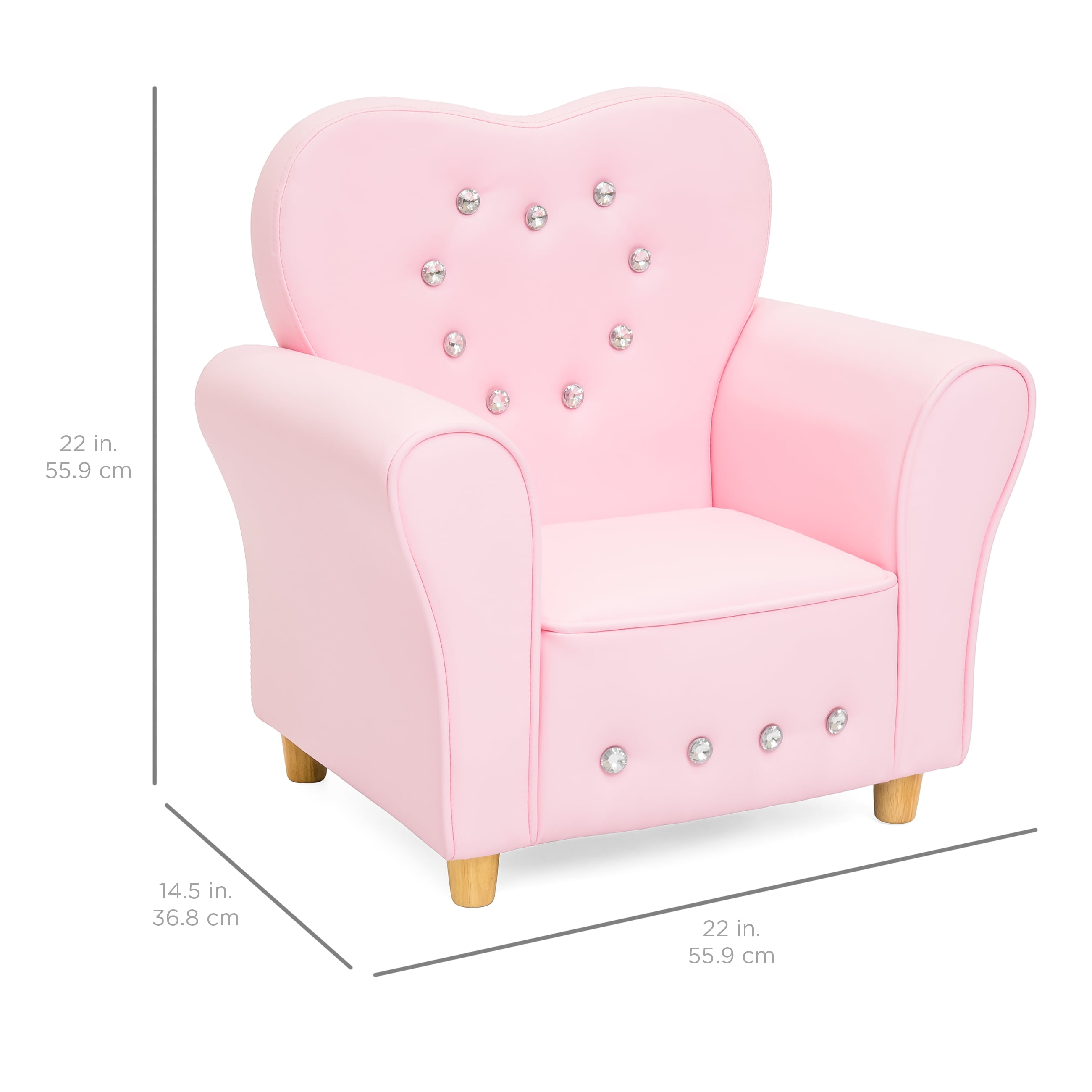 baby pink accent chair