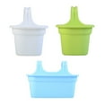 thumbnail image 1 of Plastic Flower Pot Plant Container Tough Wall Mounted Outdoor Indoor Green Decoration Double Hook Colorful, 1 of 1