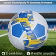 thumbnail image 3 of (6 pack) Vizari Club Soccer Ball for Youth & Adults | Sizes Mini, 3, 4, 5 | Perfect for Training & Matches - MADRID, 3, 3 of 7