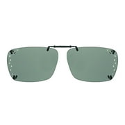 Solar Shield Dioptics Rectangle Black Sunglass