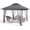 Dark Gray + Light Gray, variant on Accreate Portable Pop Up Gazebo Tent with UV Protection and Mosquito Netting - Patio Shelter for Parties and Camping