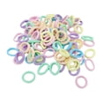 thumbnail image 2 of 3x 100x Lazos Elásticos para El Cabello Gomas para El Cabello Multicolor Sin Daños Bandas para El Cabello para Mujeres Soportes de Caballo para 3 piezas, 2 of 8