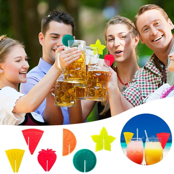 Marcador de frutas Xihbxyly Fiesta familiar Copa de vino tinto Reconocedor de copas