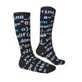 thumbnail image 3 of Fotbe Function Source Code print Women's Men's Novelty Crew Socks Cotton Socks Knee High Socks for Walking,Running,Nurses,Pregnancy, 3 of 8