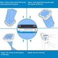 thumbnail image 4 of 6 Packs Standard Square Refills Disposal Bags Refill Compatible with Diaper Genie Compact, Select Pails, Classic Version Pails, Hold Up to 270 Newborn-Sized Diapers Per Refill, 4 of 7