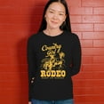 thumbnail image 4 of Country Girl Rodeo Women's Long Sleeve T-shirt Vintage Cowgirl, 4 of 7