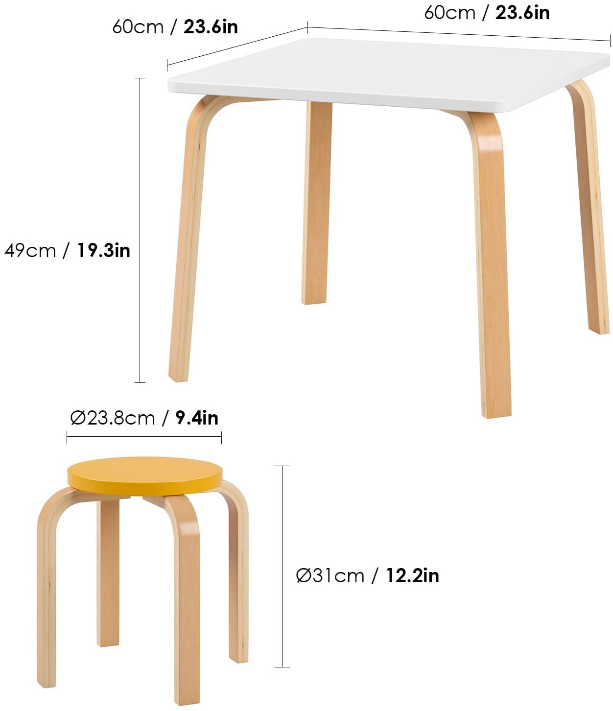 Details about   5x Classroom Stools Chairs for Kids 12.2'' Length Assorted Color Students Used 