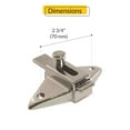 thumbnail image 2 of Brixwell 91-79 2-3/4 in. Slide Latch for Laminate Door Chrome, 2 of 5