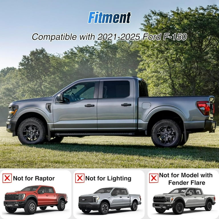 4-Piece Mud Flaps Guard Fender Splash Guards For 2021-2023 Ford F150 – With Screws