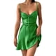 thumbnail image 3 of Sunloudy Vestido de tirantes para mujer, color sólido, cuello en V, sin mangas, sin espalda, vendaje, correa de espagueti, vestido femenino Sunloudy  moda, 3 of 4