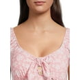thumbnail image 4 of No Boundaries Juniors Button Front Dress, Sizes XS-3XL, 4 of 5