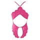 thumbnail image 5 of Gibobby Conjunto ropa interior mujer Conjunto de falda a cuadros para mujer con ribete de encaje y falda(Rosa caliente, XXG), 5 of 5