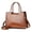 Brown, variant on Women handbags Purse Shiny Patent Leather Crocodile Pattern Top Handle Handbag Satchel Bags Zipper Medium Tote Bag