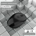 thumbnail image 2 of UHUYA Wireless Mouse Silent Wireless Mouse Rechargeable Dual Mode Bluetooth Mouse Gift Computer Office Black, 2 of 2