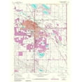 thumbnail image 2 of USGS 19x24 White Modern Wood Framed Museum Art Print Titled - Ft Collins Colorado Quad - USGS 1984, 2 of 4