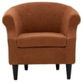 thumbnail image 2 of Fox Hill Trading Nikole Traditional Polyester Fabric Chair in Orange, 2 of 4