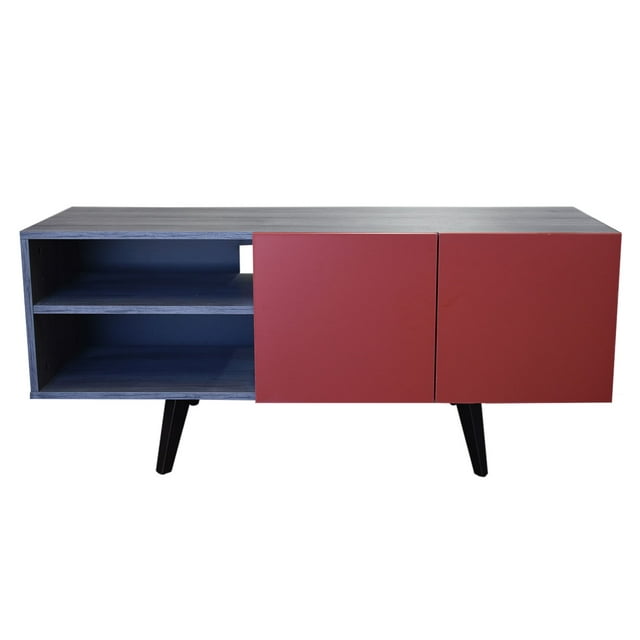 Mueble para TV de 50" Gris Rojo, Centro de Entretenimiento Hogare Suecia