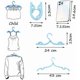 thumbnail image 3 of 20 Portable Foldable Travel Hangers for Clothes Drying, 3 of 5