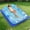 Blue, variant on Inflatable Tanning Pool Lounger Float with Protection Tarp,70" x 46" Pool Floats Adult w/Pillow,6 in 1 Suntan Tub Floatie,Sunbathing Water Bed Lounge Blow Up Ball Pit Party Gifts-Pink Champagne