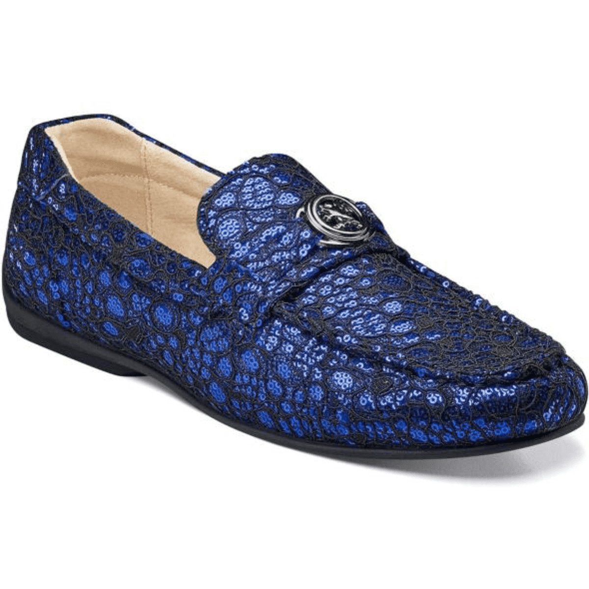 Stacy Adams Stacy Adams Cyrano Lace Sequin Party Shoes Blue 25262400
