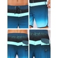 thumbnail image 6 of DARING DIVA Men's Summer Drawstring Color Block Beach Shorts 34 Dark Blue, 6 of 6