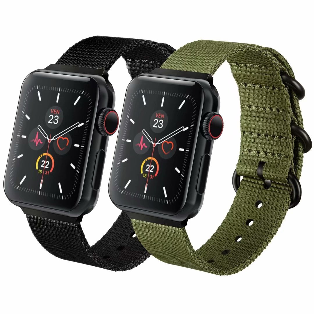 Compatible For Apple Watch Band iWatch Series 6 5 4 3 2 1 SE 38mm 40mm 42mm  44mm Woven Nylon Adjustable Wristband Sport Strap Breathable - Walmart.com