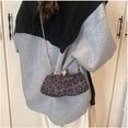 thumbnail image 4 of Vintage Leopard Crossbody Evening Bag Cheetah Print Satchel Evening Handbag Women Leopard Print Shoulder Chain Purse, 4 of 6