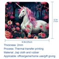thumbnail image 5 of Unicorn Square Non-Slip Rubber Bottom Printed Desk Mat Mousepad for Office and Gaming - 8.3x9.8 Inch, 5 of 6