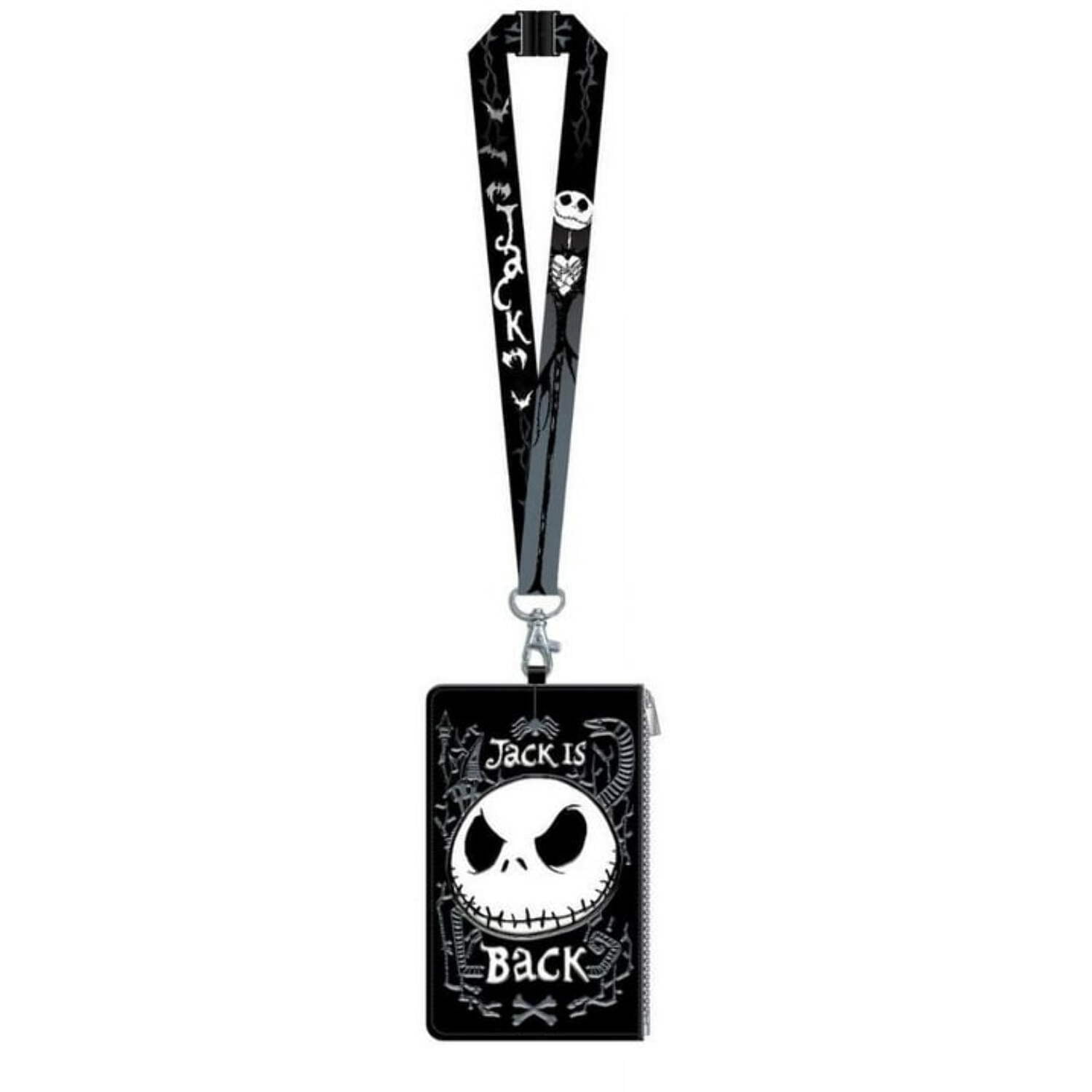 The Nightmare Before Christmas Jack Skellington Lanyard with Passport Holder