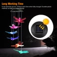 thumbnail image 5 of Solar Powered Dragonfly Wind Chimes Hanging Light Indoor Outdoor, TSV 7 Color Changing Dragonfly Wind Chimes Bell Mobile LED Windchimes Waterproof Gift for Home Garden Patio Yard Lawn Decor, 5 of 9