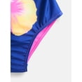 thumbnail image 3 of Wonder Nation Girls Double Cross Back Strap One Piece Swimsuit, Sizes 4-16, 3 of 3
