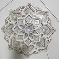 thumbnail image 2 of Mandala Lotus Lamp, Night Light , Yoga Room Bedroom Home Decoration Accessories Wood Carving Art Sta, 2 of 5
