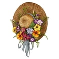 thumbnail image 3 of Nearly Natural 4587 Mixed Flower Hat Wreath, 3 of 3