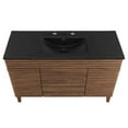 thumbnail image 6 of Modway Render 48" Single Sink Bathroom Vanity in Walnut Black, 6 of 9