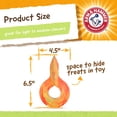 thumbnail image 4 of Masticable Arm & Hammer Rock-N-Roller para perros con pelota de tenis, 4 of 21