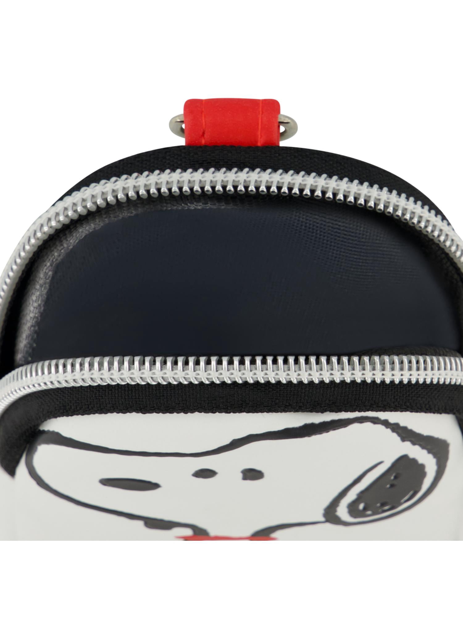 Peanuts Small Coin Purse Wallet with Keychain Clip, Snoopy Posing, One Size, Multi