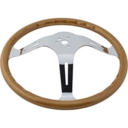 EMPI 79-4028-7 Light Classic Wood Steering Wheel, 15 x 3, 23mm