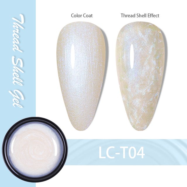 LILYCUTE 7ML Cat Magnetic Gel Nail Polish Pearl Shell Thread Pattern 9D Glitter Semi Permanent Soak Off Nail Art Varnish