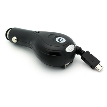Samsung Galaxy S4 Battery Charger Retractable 3.1Amp Rapid Car DC Charger USB Port A7E for Samsung Galaxy Stardust Sol Sky, S7 Edge S6 Edge S5, J7 Sky Pro Sport (SM-G860P) S4 S3 Mega SPH-L600 SGH-M819, V (2017) J3 V, Mini ()