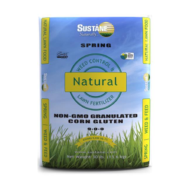 Sustane Natural Fertilizer S96 80601131X 30 lbs Spring Weed & Feed 90