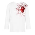 thumbnail image 3 of Gamivast Men's Tee Shirts Regular Fit Heart Print 3/4 Sleeve Tshirts Crewneck Tee Shirts Casual Daily Holiday Outfits, 3 of 4