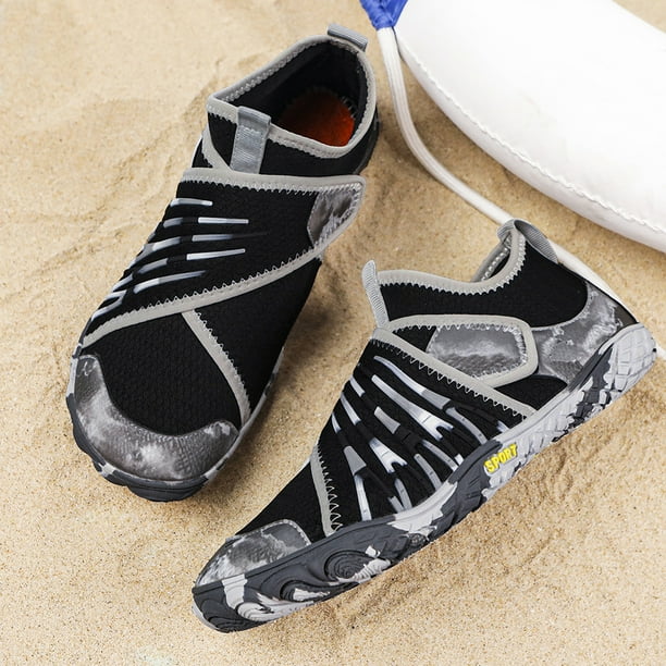 Zapatos Acuaticos Aquashoes Aqua Shoes Transpirable Buceo Sneaker Vadear para Lago Senderismo (37) Cáñamo gris gris Likrtyny Tenis De Mujer Tenis De Hombre