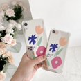thumbnail image 5 of Luxury Mirror Back Case for iPhone XR, Lovely Floral Flower Cover for Girls Women Clear Four-Corner Soft TPU Bumper Protective Slim Shockproof Case for iPhone XR 6.1'', 5 of 7