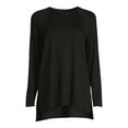 thumbnail image 5 of Time and Tru Women's Raglan Sleeve Tunic Top, 5 of 5