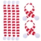 thumbnail image 1 of EeaseMX 6 piezas de Navidad mini bufandas botella de vino decoración de regalo de bricolaje pequeño bufanda de punto de bricolaje, 1 of 7