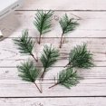 thumbnail image 5 of 10 Uds. De agujas de pino verde artificiales, ramas pequeñas, tallos, selecciones para arreglos florales navideños, decoraciones navideñas, 5 of 5